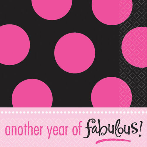 Party Balloon Fabulous Lunch Napkins 