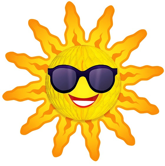 Party Balloons Tropical Sun Honeycomb Decoration 60 Centimeter