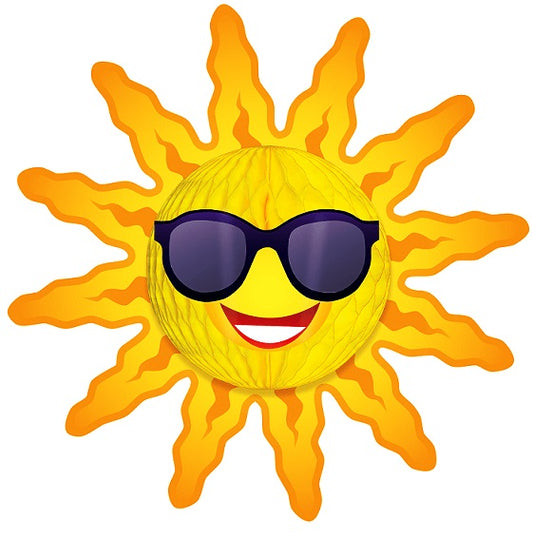 Party Balloons Tropical Sun Honeycomb Decoration 60 Centimeter