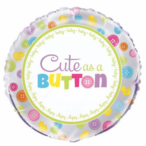 Party Balloon 18" Cute Button Balloon