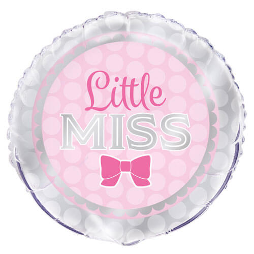 Party Balloon 18" Pink Bow Girl Balloon