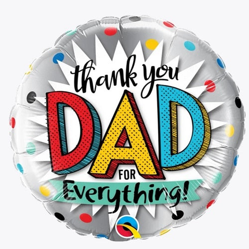 Thank You Dad For Everything! 18" Foil Balloon 