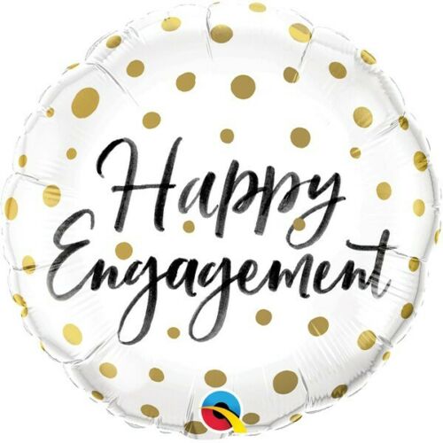 18 ENGAGEMENT GOLD DOTS - PKG