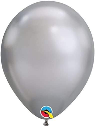 Party Balloon 11" Chrome Silver Ltx-100CT