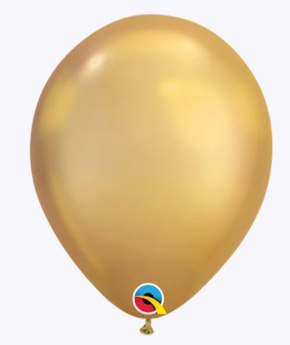 Party Balloon 11" Chrome Gold Ltx-100CT