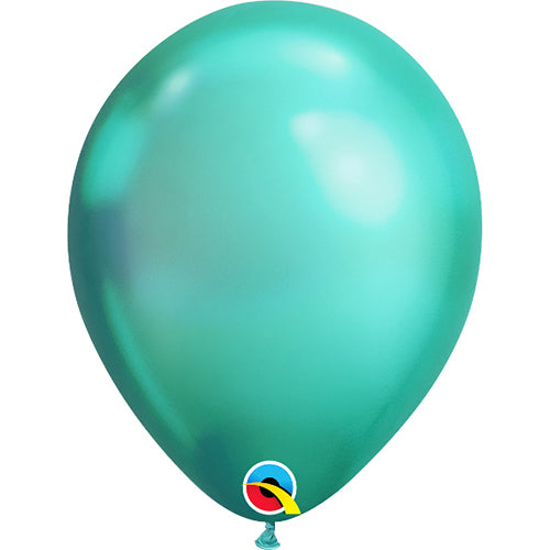 Party Balloon 11" Green Chrome Balloons-100CT