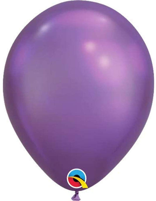 Party Balloon 11" Chrome Purple Ltx-100CT