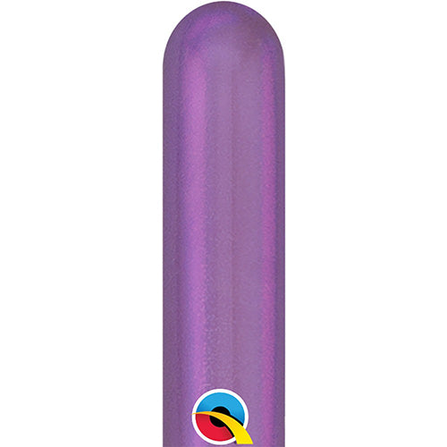 Party Balloon 260Q Chrome Purple Ltx Balloons-100CT