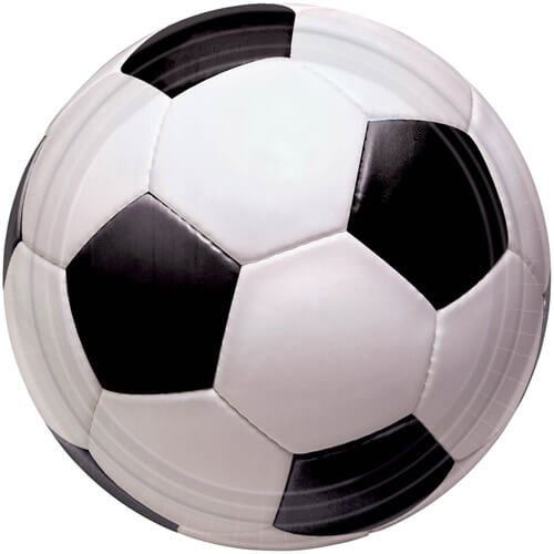 Party Balloon 10.5" Soccer Paper Plates