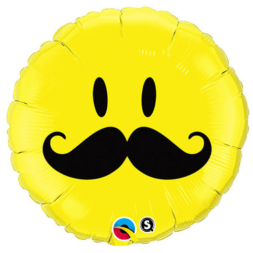 Party Balloon Smile Face Mustache Foil Balloon