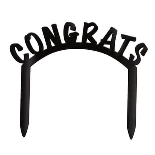Party Balloon Congrats Plastic Cake Top