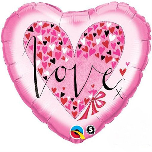 Party Balloons 18" Rachel Ellen Love Little Hearts Foil Balloon