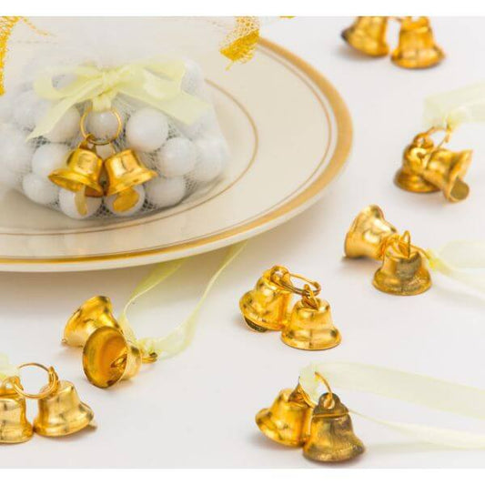 Party Balloon Gold Double Bell Favor