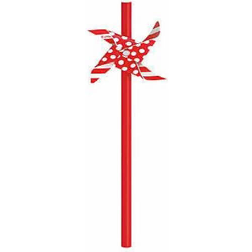 Party Balloons Pinwheel Paper Straw