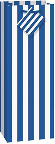 Party Balloon Royal Blue Stripe Party Decor Wine Bag 