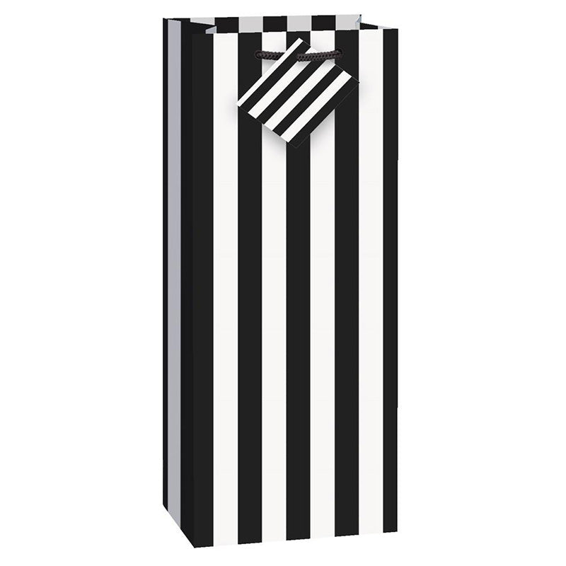 Party Balloon black Stripe Party Decor Wine Bag