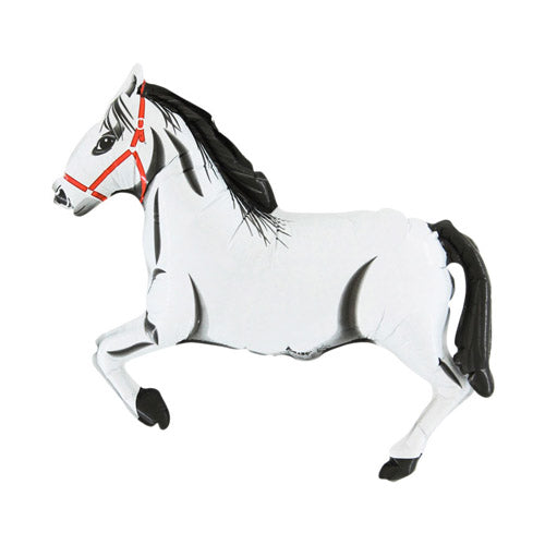 Party Balloon Farm theme  Horse White Mini Foil Balloon