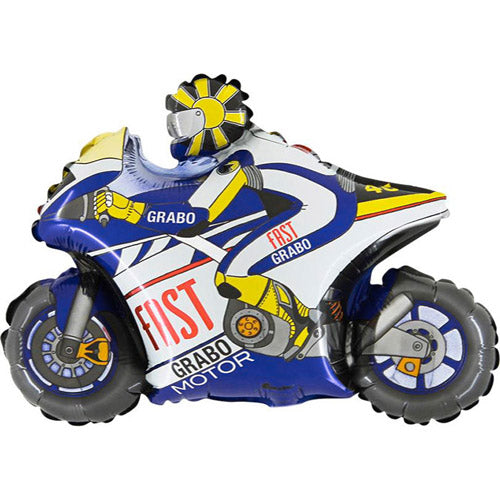 Party Balloon Moto Gp 2507 Blue Mini Foil Balloon