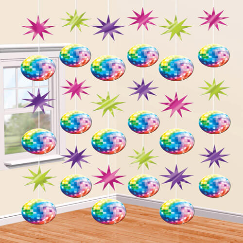 Party Balloon Disco Fever String Decoration 