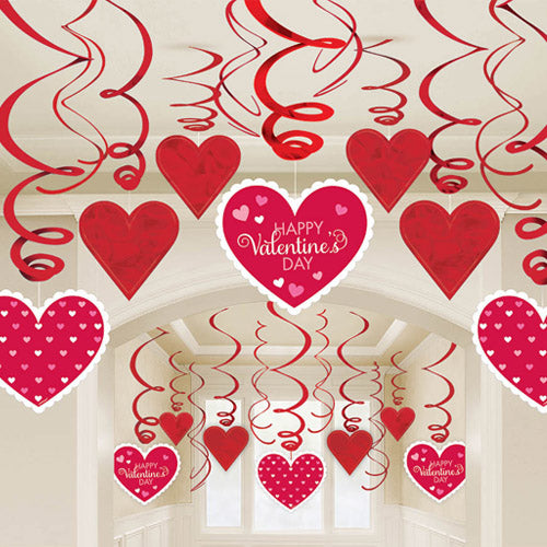 Party Balloons Love Foil Swirl Decoration