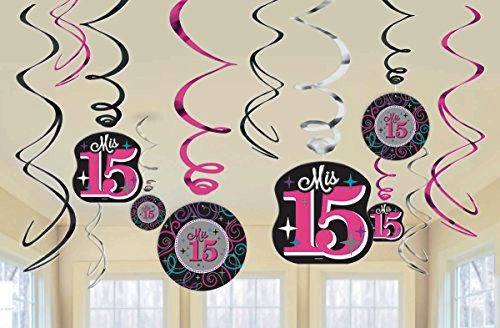 Party Balloon Mrs. 15th Swirl