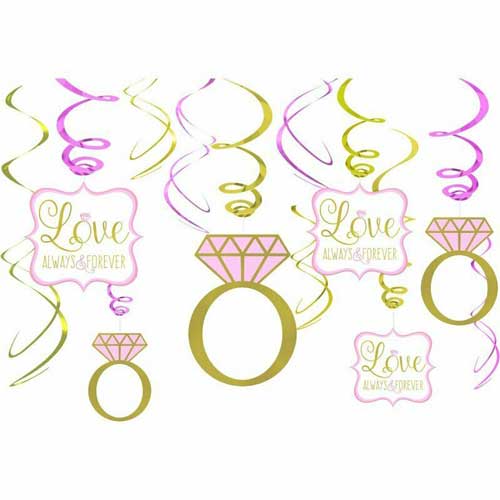DECORATION SWIRLS  SPARKLING  WEDDING