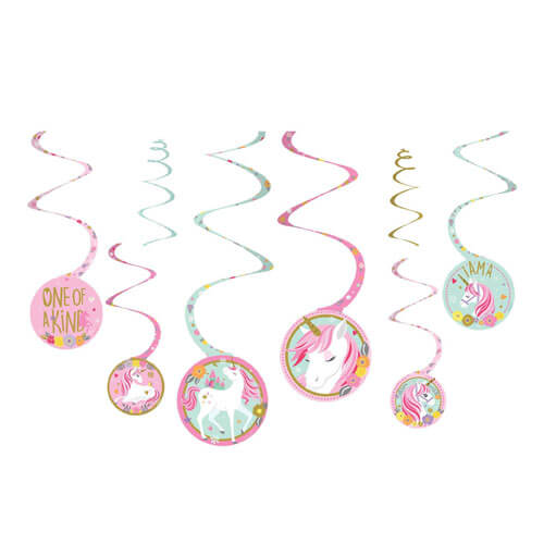 Party Balloon Magical Unicorn Swirl Decoration