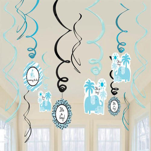 Party Balloon Swirl Party Decoration Sweet Safari Boy