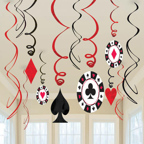 Party Balloon Swirl Decoration Casino Party