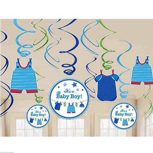 Party Balloon Swirl Value Pack baby Shower Boy