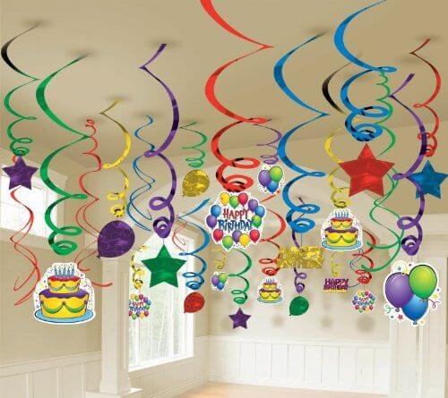Party Balloon Brilliant Bash Mega Pack Swirl 50Ct.