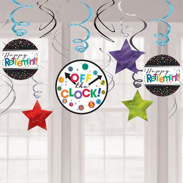 Party Balloon Retirement Value Pack Swirl Decorations