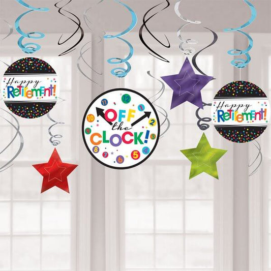 Party Balloon Retirement Value Pack Swirl Decorations