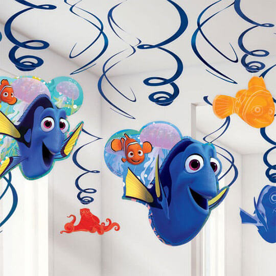Party Balloon Finding Dory Hanging Swirls Decorations
