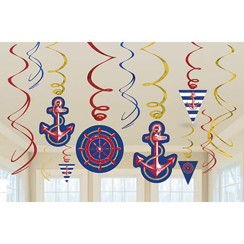 Party Balloon Summer Nautical Swirl Decorations
