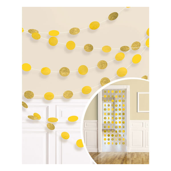 Party Balloon Glitter Sunshine Yellow Polka Dot Decorations