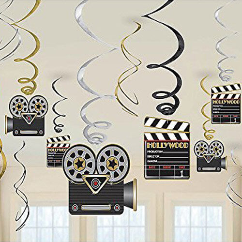 Party Balloon Swirl Party Decoration Lights Camera Action