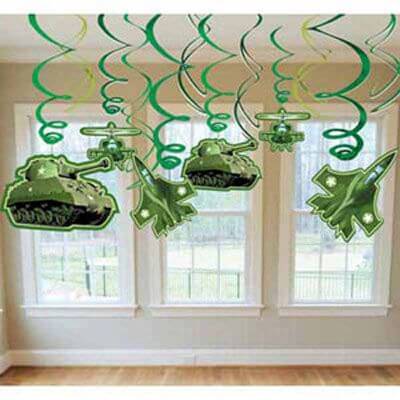 Party Balloon Army Party Decoration Swirl 