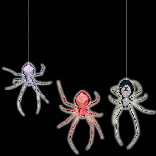 Party Balloon Hanging Spider Glow In The Dark