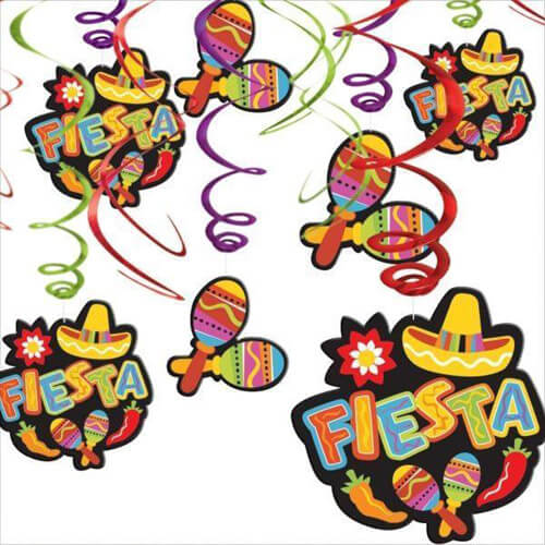 Party Balloon Decoration Swirl Party Pack Fiesta