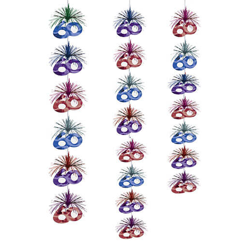 Party Balloon 60th Cascade Column Decoration