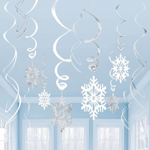 Party Balloon Swirls Decoration Party Snowflake