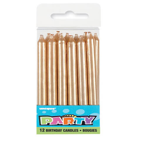 Party Item Gold Candles Birthday