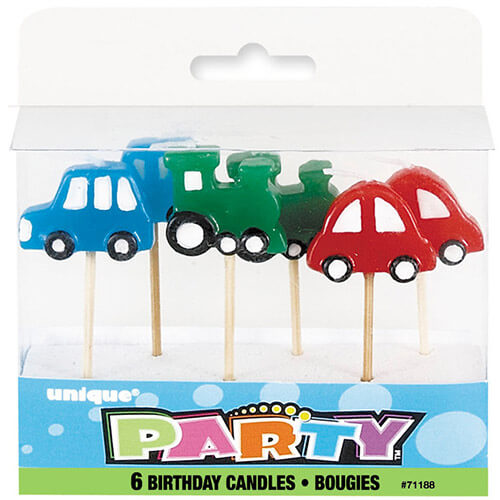 Party Balloon Car Pick Birthday Candles