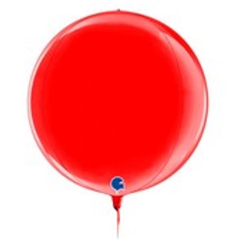 15" Globe Red Foil Balloon