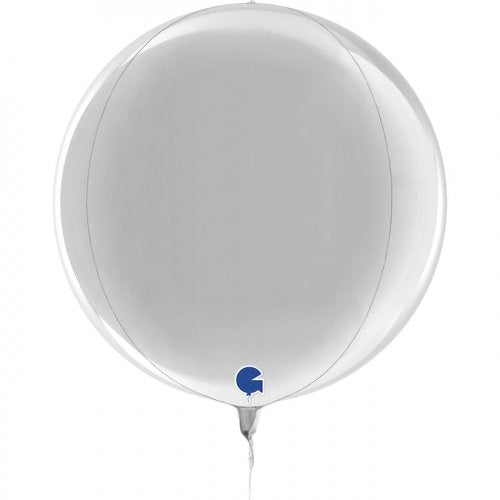 Party Balloon 15" Silver ORBZ Foil Balloon 