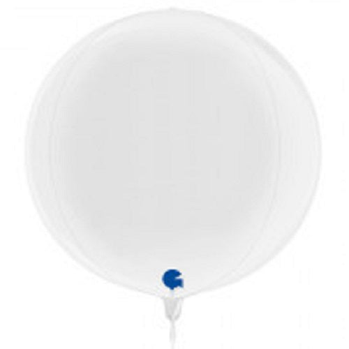 11" White ORBZ Foil Balloon 