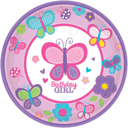 Birthday Girl Paper Plate