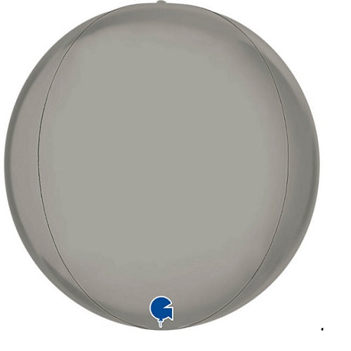 Party Balloon 15"  Platinum Pure  Foil balloon 