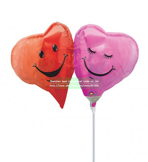 Party Balloons Double Heart Smile Foil Balloon S40